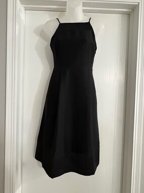Banana Republic Black Midi Dress with Spaghetti Straps
